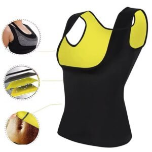 Gilet chauffant amincissant en Néoprène pour femme