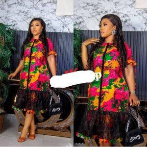 Robe satin multicolor
