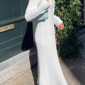 Robe trapèze plissée à col en V pour femmes, robes longues élégantes, mode décontractée pour dames, taille haute, lit en deau
