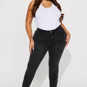 Pantalon jeans skinny stretch - Délavage moyen