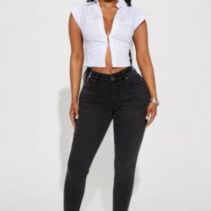 Pantalon jeans skinny stretch - Délavage moyen