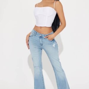 Pantalon Jeans bootcut - Délavé clair