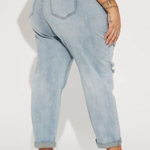 Pantalon Jeans Boyfriend Gerrit - Délavé Bleu Moyen