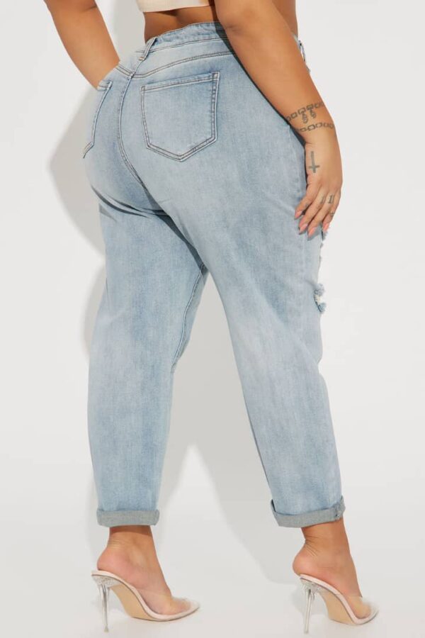 Pantalon Jeans Boyfriend Gerrit - Délavé Bleu Moyen – Image 3