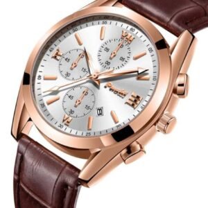 Montre classe À Quartz À Triple Cadran Pour Homme