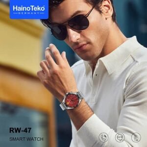 Montre intelligente Haino Teko Germany RW47 grand écran rond AMOLED avec 3 bracelets