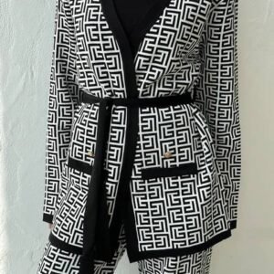 Ensemble de survêtement assressentiélégant pour femme, cardigan, pantalon glacé, tricot confortable, décontracté, marque de luxe, 3 pièces