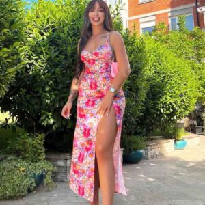 Robe longue à bretelles pour femme, motif floral, sexy, tendance,