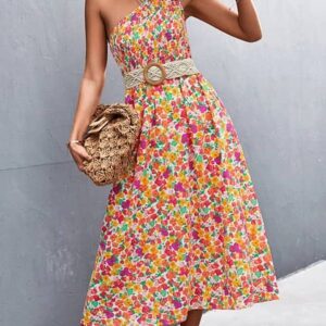 Robe longue à fleurs