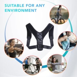 Ceinture réglable Posture Brace Clavicle Spine Dos épaule Lombaire Brace Dos Posture Correcteur