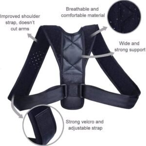 Ceinture réglable Posture Brace Clavicle Spine Dos épaule Lombaire Brace Dos Posture Correcteur