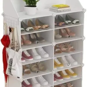 Etagère à chaussures transparente, meuble à chaussures de type tiroir