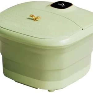 Bain de pieds entièrement automatique, pliable, avec seau chauffant à température constante et massage des pieds à domicile