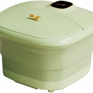 Bain de pieds entièrement automatique, pliable, avec seau chauffant à température constante et massage des pieds à domicile