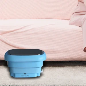 Machine à laver portable pliable avec essoreuse automatique vêtements
