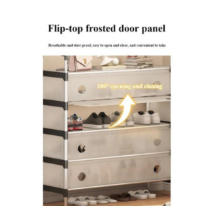 Organisateur d’entrée 3-en-1 – Étagère à chaussures multi-niveaux avec porte-vêtements et support pour chapeaux