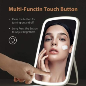 Partagez ce produit    Miroir de Beauté Tactile et Lumineux, Rechargeable par USB, Miroir Portable