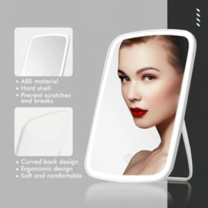 Partagez ce produit    Miroir de Beauté Tactile et Lumineux, Rechargeable par USB, Miroir Portable