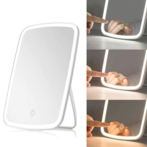 Partagez ce produit    Miroir de Beauté Tactile et Lumineux, Rechargeable par USB, Miroir Portable